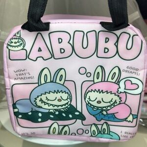 THE MONSTERS Pink Insulated Lunch Tote Bag